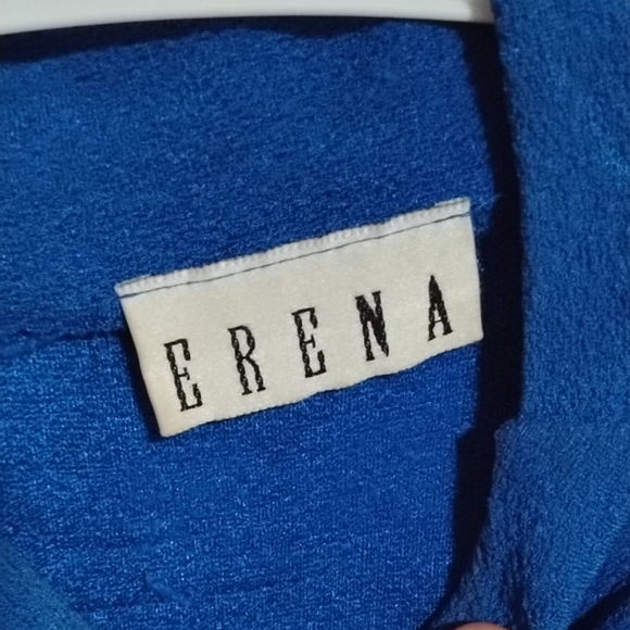 Royal Blue Sleeveless Crew Neck Boxy Tank Top - Picture 2 of 6